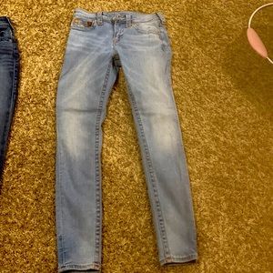 True Religion skinny straight legs jeans size 28
